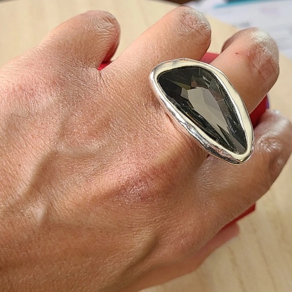 NOCTURNA - Bohemian Ring - Smoke gray crystal - Picture 14 of 15